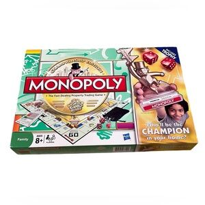 Monopoly Championship Edition Board Game Parker Bros With Trophy COMPLETE